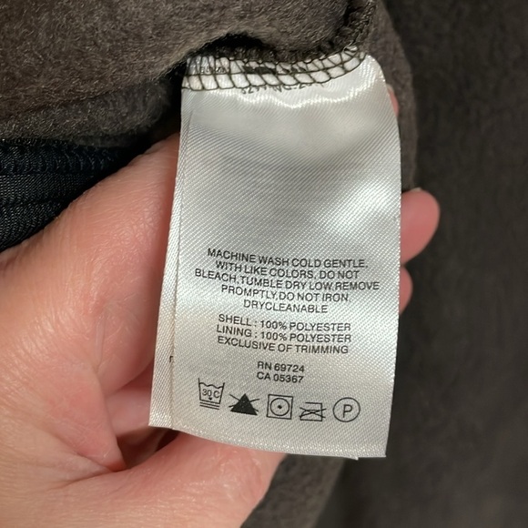 Columbia size XL brown fleece jacket with zip up pockets - Picture 8 of 10